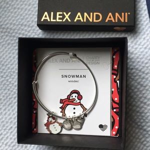 NWT Alex and ani snowman bracelet